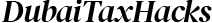 dubaitaxhacks black logo